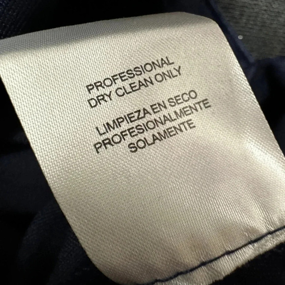 Formal Dress Size 11 Navy Lined Lace-up Open Back Gown Fall Wedding Flowers - Picture 10 of 11